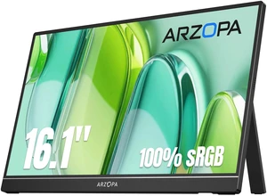 ARZOPA 16.1" Portable Monitor, 100% sRGB FHD 1080P Kickstand -Z1C ARZOPA 16.1" Portable Monitor, 100% sRGB FHD 1080P Kickstand -Z1C