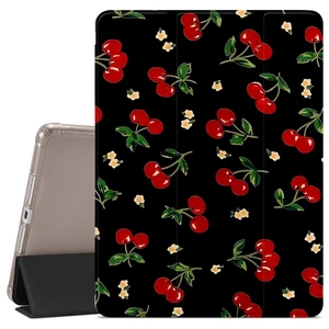 JOYLAND Fresh Cherry Flower Printed Case for iPad (A16) 11th Gen 2025 11-inch/10th Gen 2022 10.9 inch, Pencil Holder & Clear Transparent Soft TPU Back & Trifold Smart Pad Cover for Girls Women JOYLAND Fresh Cherry Flower Printed Case for iPad (A16) 11th Gen 2025 11-inch/10th Gen 2022 10.9 inch, Pencil Holder & Clear Transparent Soft TPU Back & Trifold Smart Pad Cover for Girls Women