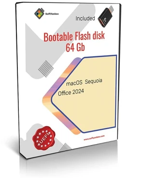 64 GB Bootable Flash Drive MacOs Sequoia, Office 2024 64 GB Bootable Flash Drive MacOs Sequoia, Office 2024