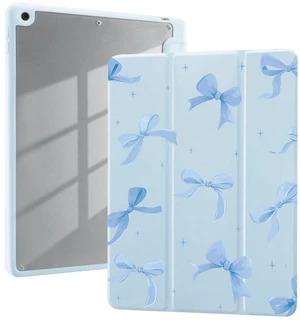 AdorableWhimsy Cute Bow Ribbon Case for iPad 5th/6th Generation(2017/2018) for iPad Air 1st/Air 2nd 9.7" with Pencil Holder Trifold Stand Blue Leather Girly Cover Clear Back Shell Auto Wake/Sleep AdorableWhimsy Cute Bow Ribbon Case for iPad 5th/6th Generation(2017/2018) for iPad Air 1st/Air 2nd 9.7" with Pencil Holder Trifold Stand Blue Leather Girly Cover Clear Back Shell Auto Wake/Sleep