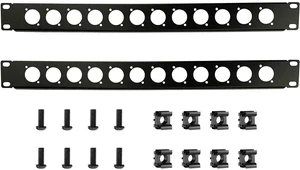 Harrisen 1U12D XLR HDMI Audio Rack Mount Panel, 2PCS, 1U Harrisen 1U12D XLR HDMI Audio Rack Mount Panel, 2PCS, 1U