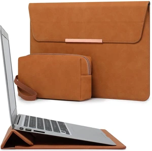 HYZUO 13 Inch Laptop Sleeve Case with Stand for MacBook Air, Brown HYZUO 13 Inch Laptop Sleeve Case with Stand for MacBook Air, Brown