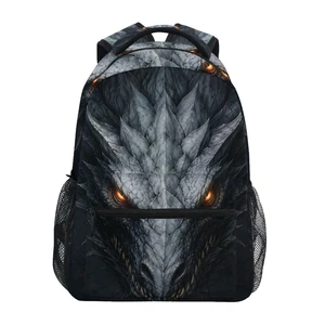 JIPONI Silver Dragon in The Dark Backpack for Boy And Girl, 15.6 Inch Laptop School Travel Backpack For Teenage Men And Women JIPONI Silver Dragon in The Dark Backpack for Boy And Girl, 15.6 Inch Laptop School Travel Backpack For Teenage Men And Women