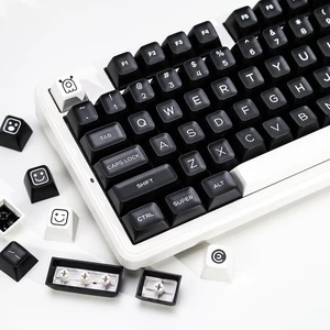KBDiy WOB PBT Double Shot Keycap Set,160 Keys Black and White Custom Key Caps Similar to SA Profile Keycaps 60 Percent Cute Keycaps for 61/64/68/84/87/100/104/108 Mechanical Keyboard KBDiy WOB PBT Double Shot Keycap Set,160 Keys Black and White Custom Key Caps Similar to SA Profile Keycaps 60 Percent Cute Keycaps for 61/64/68/84/87/100/104/108 Mechanical Keyboard