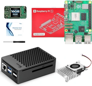 Vemico Raspberry Pi 5 16GB Kit with Active Cooler and ABS Case Vemico Raspberry Pi 5 16GB Kit with Active Cooler and ABS Case
