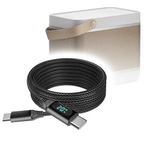 BoxWave Cable Compatible with Bang & Olufsen Beolit 20 - PowerDisplay PD Cable (6ft) - USB-C to USB-C (100W), LED Wattage Info Extra Long Braided Nylon - Jet Black BoxWave Cable Compatible with Bang & Olufsen Beolit 20 - PowerDisplay PD Cable (6ft) - USB-C to USB-C (100W), LED Wattage Info Extra Long Braided Nylon - Jet Black