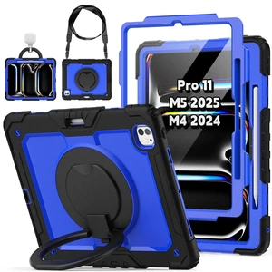 ZSLVPN for iPad Pro 11 inch Shockproof Case M4 2024 / M5 2025, Black/Blue ZSLVPN for iPad Pro 11 inch Shockproof Case M4 2024 / M5 2025, Black/Blue