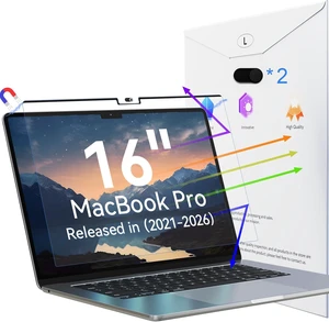 Peslv Magnetic Anti Blue Light Screen Protector for MacBook Pro 16 Inch (2021-2026, M1, M2, M3, M4, M5), Removable Glare Filter for 16.2" Mac Laptop Computer Peslv Magnetic Anti Blue Light Screen Protector for MacBook Pro 16 Inch (2021-2026, M1, M2, M3, M4, M5), Removable Glare Filter for 16.2" Mac Laptop Computer