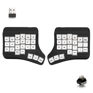 YIVU 40% Velvet Wireless Split Keyboard, Ergonomic Hot Swappable Mechanical YIVU 40% Velvet Wireless Split Keyboard, Ergonomic Hot Swappable Mechanical