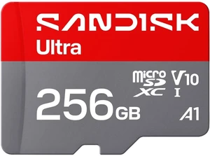 SANDISK 256GB Ultra microSD Card + Adapter, Up to 195MB/s Read Speeds SANDISK 256GB Ultra microSD Card + Adapter, Up to 195MB/s Read Speeds