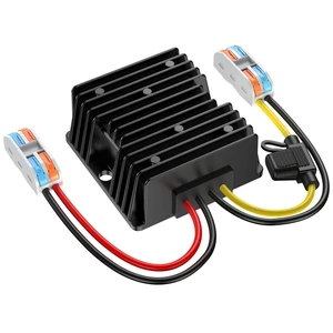 12VDC to 24VDC Converter 10A 240W, 12V to 24V DC Step Up Converter with Fuse, IP67 Waterproof 12 to 24 Volt Boost Converter with Wire Terminal Block for Golf Cart, LED Lights, Truck, Boat 12VDC to 24VDC Converter 10A 240W, 12V to 24V DC Step Up Converter with Fuse, IP67 Waterproof 12 to 24 Volt Boost Converter with Wire Terminal Block for Golf Cart, LED Lights, Truck, Boat