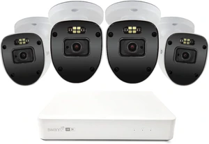 Swann AdvancedX 5MP Series / 8ch White NVR / 1TB / 4X ADVX5MPB 5MP Spotlight Bullet IP Cameras Swann AdvancedX 5MP Series / 8ch White NVR / 1TB / 4X ADVX5MPB 5MP Spotlight Bullet IP Cameras
