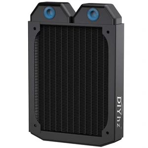 DIYhz Water Cooling Computer Radiator, 12 Pipe Thick Copper Heat Exchanger Liquid Cooling Radiator G1/4 Thread Heat Row Sink 120mm for CPU PC Laser Water Cool System DC12V Black DIYhz Water Cooling Computer Radiator, 12 Pipe Thick Copper Heat Exchanger Liquid Cooling Radiator G1/4 Thread Heat Row Sink 120mm for CPU PC Laser Water Cool System DC12V Black
