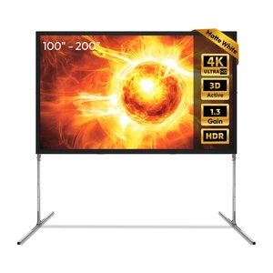 NothingProjector Outdoor Projector Screen with Stand, 120 Portable Fold NothingProjector Outdoor Projector Screen with Stand, 120 Portable Fold