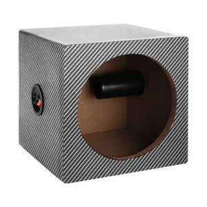 MECCANIXITY 8 Inch Ported Wooden Speaker Enclosure, Black White Single Vented Subwoofer Box Car Audio Truck Speaker Box for DIY Home Vehicle Audio Custom Sound Supplies MECCANIXITY 8 Inch Ported Wooden Speaker Enclosure, Black White Single Vented Subwoofer Box Car Audio Truck Speaker Box for DIY Home Vehicle Audio Custom Sound Supplies
