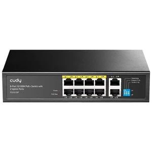 Cudy 10 Port 10/100Mbps PoE+ Unmanaged Switch,8PoE 120W Metal, FS1010P Cudy 10 Port 10/100Mbps PoE+ Unmanaged Switch,8PoE 120W Metal, FS1010P