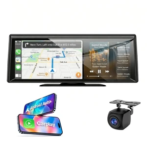 8.1" Portable Wireless CarPlay Stereo with 2K Dash Cam & 1080P Backup Cam 8.1" Portable Wireless CarPlay Stereo with 2K Dash Cam & 1080P Backup Cam