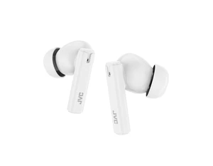 JVC Ultra Compact True Wireless Earbuds Headphones with Built-in Mic, Touch Sensor Operation, Total 16 Hour Battery Life with Charging Case, Bluetooth 5.4, HAB6TW, White JVC Ultra Compact True Wireless Earbuds Headphones with Built-in Mic, Touch Sensor Operation, Total 16 Hour Battery Life with Charging Case, Bluetooth 5.4, HAB6TW, White