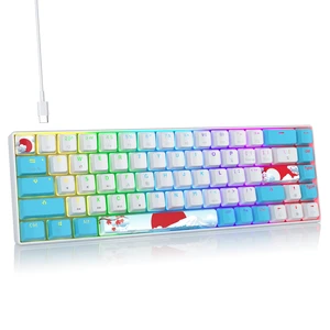 Mosptnspg 65% Mini Wired Keyboard RGB Blacklit for Office Gaming (68 sea) Mosptnspg 65% Mini Wired Keyboard RGB Blacklit for Office Gaming (68 sea)