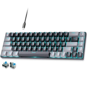 abucow 65% Mechanical Keyboard with Blue Backlight 68-Key Gaming Keyboard Blue Switches Anti-Ghosting No-Conflict Swappable keycaps Ergonomic Design for a Premium Typing and Gaming on PC and Mac abucow 65% Mechanical Keyboard with Blue Backlight 68-Key Gaming Keyboard Blue Switches Anti-Ghosting No-Conflict Swappable keycaps Ergonomic Design for a Premium Typing and Gaming on PC and Mac