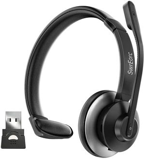 SwrEorc Bluetooth Headset, Wireless Headset with Mic for Work, Advanced AI Noise Cancelling Microphone (Clear Calls & Mic Mute), Bluetooth 5.3, USB Dongle, Headphones with Mic, for PC/Zoom/Offi SwrEorc Bluetooth Headset, Wireless Headset with Mic for Work, Advanced AI Noise Cancelling Microphone (Clear Calls & Mic Mute), Bluetooth 5.3, USB Dongle, Headphones with Mic, for PC/Zoom/Offi