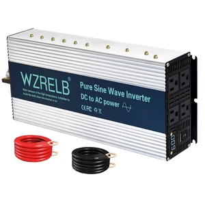 WZRELB 1800W Pure Sine Wave Inverter 48V DC to 110V 120V AC,Car Power Inverter with 4 AC Outlets, LED Display,Off-Grid Portable Power Converter for Home, RV, Truck, Camping WZRELB 1800W Pure Sine Wave Inverter 48V DC to 110V 120V AC,Car Power Inverter with 4 AC Outlets, LED Display,Off-Grid Portable Power Converter for Home, RV, Truck, Camping