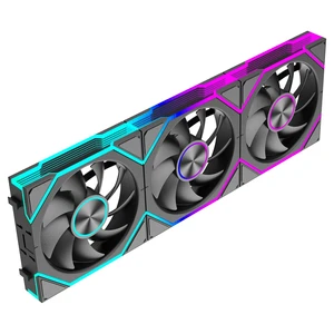 JEYI 120mm ARGB Case Fan 3-Pack Daisy Chain PWM Forward, Black JEYI 120mm ARGB Case Fan 3-Pack Daisy Chain PWM Forward, Black