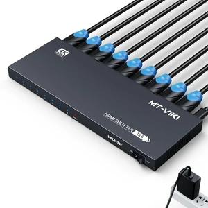 MT-VIKI HDMI Splitter 4K@60Hz, HDMI Splitter 1 in 8 Out, RGB 4:4:4, HDMI2.0b, HDCP2.2, 18Gbps, Full UHD Distributor for PS4 Fire Stick HDTV MT-VIKI HDMI Splitter 4K@60Hz, HDMI Splitter 1 in 8 Out, RGB 4:4:4, HDMI2.0b, HDCP2.2, 18Gbps, Full UHD Distributor for PS4 Fire Stick HDTV