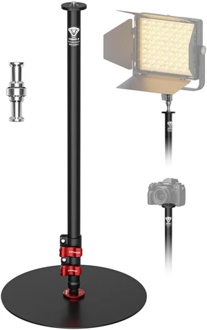 IFOOTAGE RB-A300-I Round Base Monopod Stand with Heavy Iron Base, 59.4" Adjustable Camera Floor Stand, 22 lb Load Capacity, 1/4" & 3/8" Mount for Camera, Light, Mic, Monitor, Live Streaming IFOOTAGE RB-A300-I Round Base Monopod Stand with Heavy Iron Base, 59.4" Adjustable Camera Floor Stand, 22 lb Load Capacity, 1/4" & 3/8" Mount for Camera, Light, Mic, Monitor, Live Streaming