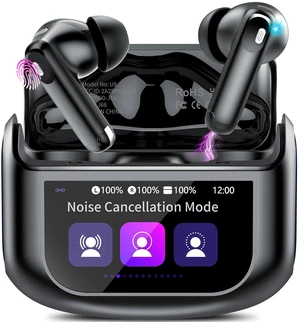Active Noise Cancelling Ear Buds 48H Wireless Earbuds with Touch Screen Active Noise Cancelling Ear Buds 48H Wireless Earbuds with Touch Screen