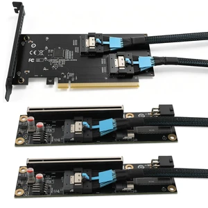 RGEEK PCIe Bifurcation x16 to x8x8, x16 to Dual x8 Bifurcation Riser Card RGEEK PCIe Bifurcation x16 to x8x8, x16 to Dual x8 Bifurcation Riser Card