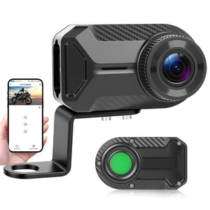 Mini Motorcycle Dash Cam 2K Front & 1080P Screenless HD Rear Dual Camera with Find My Tracker, IP66 Waterproof, No SIM Card Required, Loop Recording, Easy Install for Motorcycle Bike Mini Motorcycle Dash Cam 2K Front & 1080P Screenless HD Rear Dual Camera with Find My Tracker, IP66 Waterproof, No SIM Card Required, Loop Recording, Easy Install for Motorcycle Bike