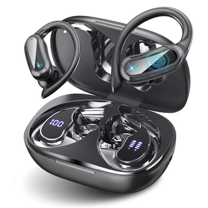 TRAUSI Wireless Bluetooth 5.4 Headphones, Fast Charging Stereo Earphones with Noise Cancelling Mic, IPX7 Waterproof and Comfort Fit Ear Buds for Fitness, Workouts Black TRAUSI Wireless Bluetooth 5.4 Headphones, Fast Charging Stereo Earphones with Noise Cancelling Mic, IPX7 Waterproof and Comfort Fit Ear Buds for Fitness, Workouts Black