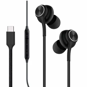 GWVTJQ Earbuds Stereo in-Ear Headphones Three-Year Warranty for Galaxy Z Fold6 S24 S23 S22 S21 S20, Note 10, 10+ with Microphone and Volume Remote Type-C Connector-Black GWVTJQ Earbuds Stereo in-Ear Headphones Three-Year Warranty for Galaxy Z Fold6 S24 S23 S22 S21 S20, Note 10, 10+ with Microphone and Volume Remote Type-C Connector-Black