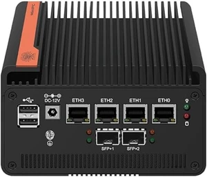 Firewall Appliance 10GbE Mini PC with SFP+, Intel Alder Lake N100 (4C/4T) 4xIntel I226-V 2.5GbE 2*Intel 82599ES 10GbE Firewall LTE Router Support AES-NI (N150, NO RAM NO ROM) (N150, NO RAM NO Firewall Appliance 10GbE Mini PC with SFP+, Intel Alder Lake N100 (4C/4T) 4xIntel I226-V 2.5GbE 2*Intel 82599ES 10GbE Firewall LTE Router Support AES-NI (N150, NO RAM NO ROM) (N150, NO RAM NO
