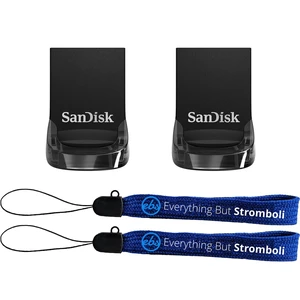 SanDisk USB 3.2 Flash Drive 32GB (2 Pack) Ultra Fit Thumb Drive Up to 130 MB/s Read Speed (SDCZ430-032G-G46) Bundle with (2) Everything But Stromboli Lanyards SanDisk USB 3.2 Flash Drive 32GB (2 Pack) Ultra Fit Thumb Drive Up to 130 MB/s Read Speed (SDCZ430-032G-G46) Bundle with (2) Everything But Stromboli Lanyards