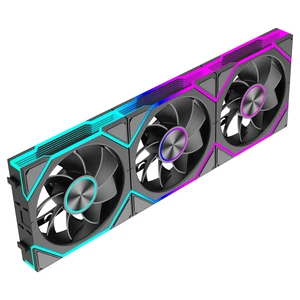 JEYI 120mm ARGB Case Fan 3-Pack Daisy Chain PWM Reverse, Black JEYI 120mm ARGB Case Fan 3-Pack Daisy Chain PWM Reverse, Black
