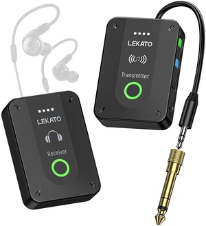 LEKATO Wireless in Ear Monitor System MS-02, Upgraded 2.4G Stereo IEM System Low Latency with Transmitter Beltpack Receiver Auto-Pairing,One to More, in-Ear Monitoring for Church,Band,Singer,St LEKATO Wireless in Ear Monitor System MS-02, Upgraded 2.4G Stereo IEM System Low Latency with Transmitter Beltpack Receiver Auto-Pairing,One to More, in-Ear Monitoring for Church,Band,Singer,St