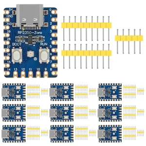 DWEII 10PCS Type-C Connector RP2350-Zero Mini Development Board,Based On RPi RP2350A Dual-Core & Dual-Architecture Microcontroller, 29 x Multi-Function GPIO Pins Support C/C++,MicroPython DWEII 10PCS Type-C Connector RP2350-Zero Mini Development Board,Based On RPi RP2350A Dual-Core & Dual-Architecture Microcontroller, 29 x Multi-Function GPIO Pins Support C/C++,MicroPython