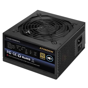 600W Power Supply 80 Plus Gold Gaming PSU Non Modular ATX Form Factor 600W Power Supply 80 Plus Gold Gaming PSU Non Modular ATX Form Factor