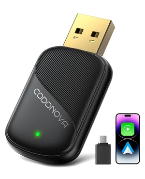 Mini Wireless CarPlay Adapter for iPhone & Android Auto - Wired to Wireless Mini Wireless CarPlay Adapter for iPhone & Android Auto - Wired to Wireless