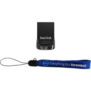 SanDisk USB 3.2 Flash Drive 256GB Ultra Fit Thumb Drive Up to 130 MB/s Read Speed (SDCZ430-256G-G46) Bundle with (1) Everything But Stromboli Lanyard SanDisk USB 3.2 Flash Drive 256GB Ultra Fit Thumb Drive Up to 130 MB/s Read Speed (SDCZ430-256G-G46) Bundle with (1) Everything But Stromboli Lanyard