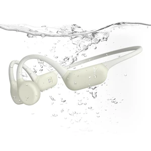 Bone Conduction Headphones, IPX8 Waterproof Swimming Headphones Off-white Bone Conduction Headphones, IPX8 Waterproof Swimming Headphones Off-white
