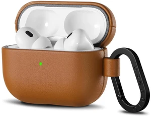 ORNARTO for AirPods Pro 2 Case, Vegan Leather Cover, Brown Leather ORNARTO for AirPods Pro 2 Case, Vegan Leather Cover, Brown Leather