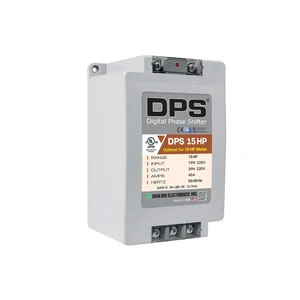American DPS Digital Phase Converter 15HP, Single to 3 Phase, 45A 200-240V American DPS Digital Phase Converter 15HP, Single to 3 Phase, 45A 200-240V