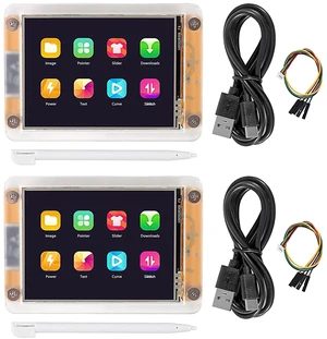 AOICRIE 2pcs 2.8" inch ESP32 Display with Acrylic Case,ESP32 Development Board ESP32-2432S028R WiFi Bluetooth Resistive Touch Screen 240X320 Smart Display TFT LCD Module ILI9341 Driver AOICRIE 2pcs 2.8" inch ESP32 Display with Acrylic Case,ESP32 Development Board ESP32-2432S028R WiFi Bluetooth Resistive Touch Screen 240X320 Smart Display TFT LCD Module ILI9341 Driver