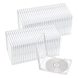 LEIFIDE 30 Pcs 10.4 mm CD Jewel Cases Plastic CD Cases, Clear LEIFIDE 30 Pcs 10.4 mm CD Jewel Cases Plastic CD Cases, Clear