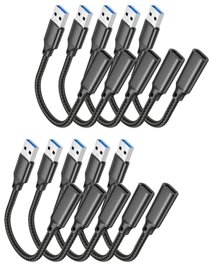URELEGAN USB C Female to USB Male Adapter 10-Pack, 10Gbps & 60W Charging URELEGAN USB C Female to USB Male Adapter 10-Pack, 10Gbps & 60W Charging