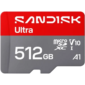 SANDISK 512GB Ultra microSD Card + Adapter, Up to 195MB/s Read Speeds SANDISK 512GB Ultra microSD Card + Adapter, Up to 195MB/s Read Speeds