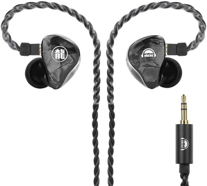 okcsc ELONGZ HiFi High-Fidelity Headphones,10.2mm Dual-Magnet Dynamic Driver,0.78mm Detachable Cable,Black-Silver Dragon Scale Finish,106dB Sensitivity,Low Distortion (<0.5%),Extra Eartips,Black okcsc ELONGZ HiFi High-Fidelity Headphones,10.2mm Dual-Magnet Dynamic Driver,0.78mm Detachable Cable,Black-Silver Dragon Scale Finish,106dB Sensitivity,Low Distortion (<0.5%),Extra Eartips,Black
